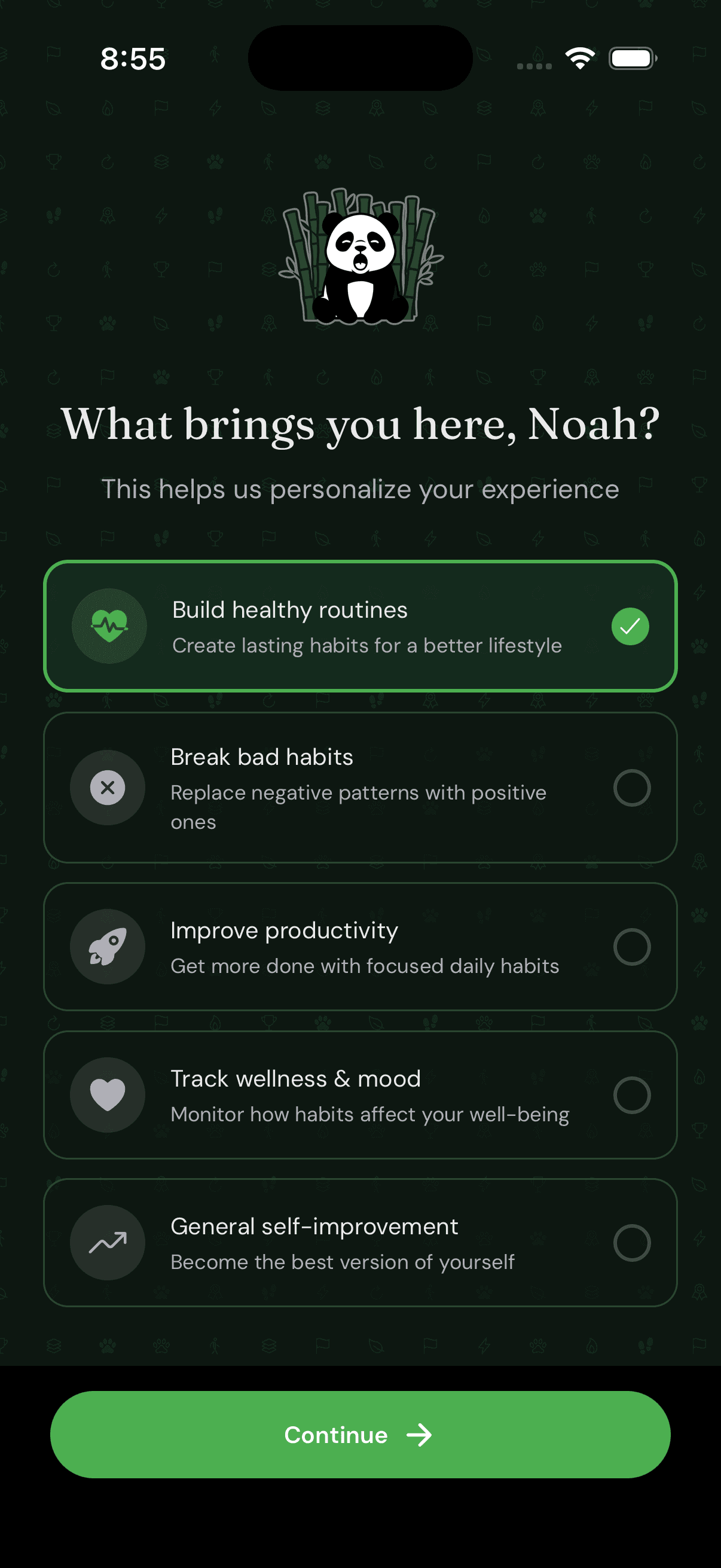 Lazy Panda — You didn't come here to compete.